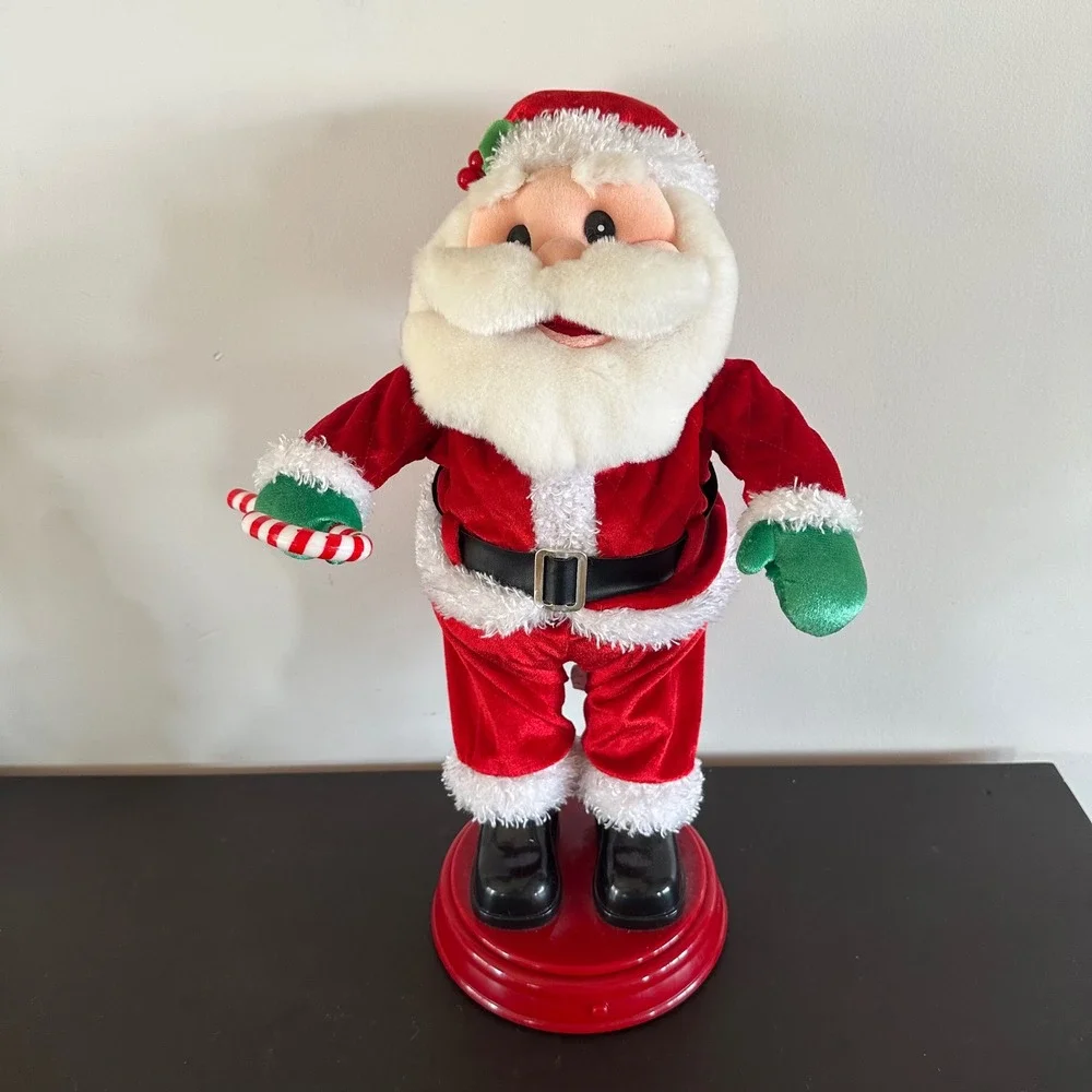 VTG Gemmy Animated Booty Shaking Twerking Dancing Santa Claus Plush Red 18